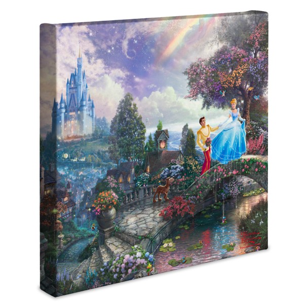 ''Cinderella Wishes Upon a Dream'' Gallery Wrapped Canvas by Thomas Kinkade Studios