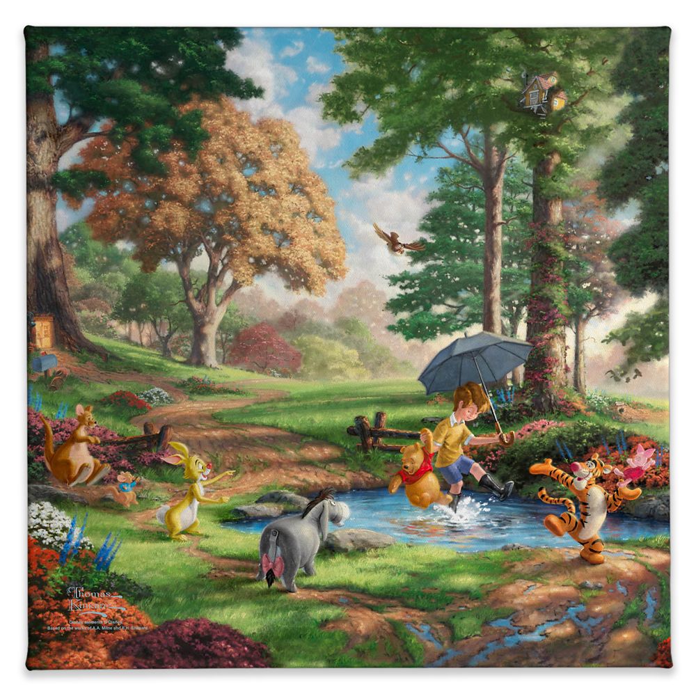 Winnie the Pooh I Gallery Wrapped Canvas by Thomas Kinkade Studios Official shopDisney