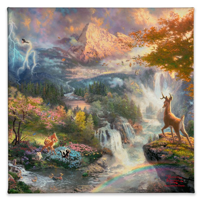 ''Bambi's First Year'' Gallery Wrapped Canvas by Thomas Kinkade Studios