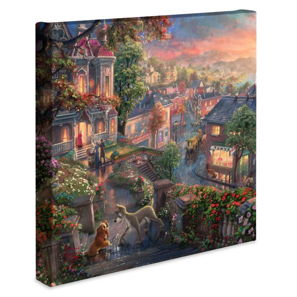 ''Lady and the Tramp'' Gallery Wrapped Canvas by Thomas Kinkade Studios
