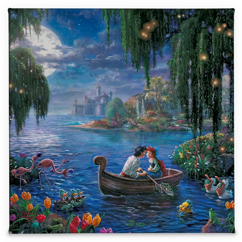 thomas kinkade disney paintings little mermaid