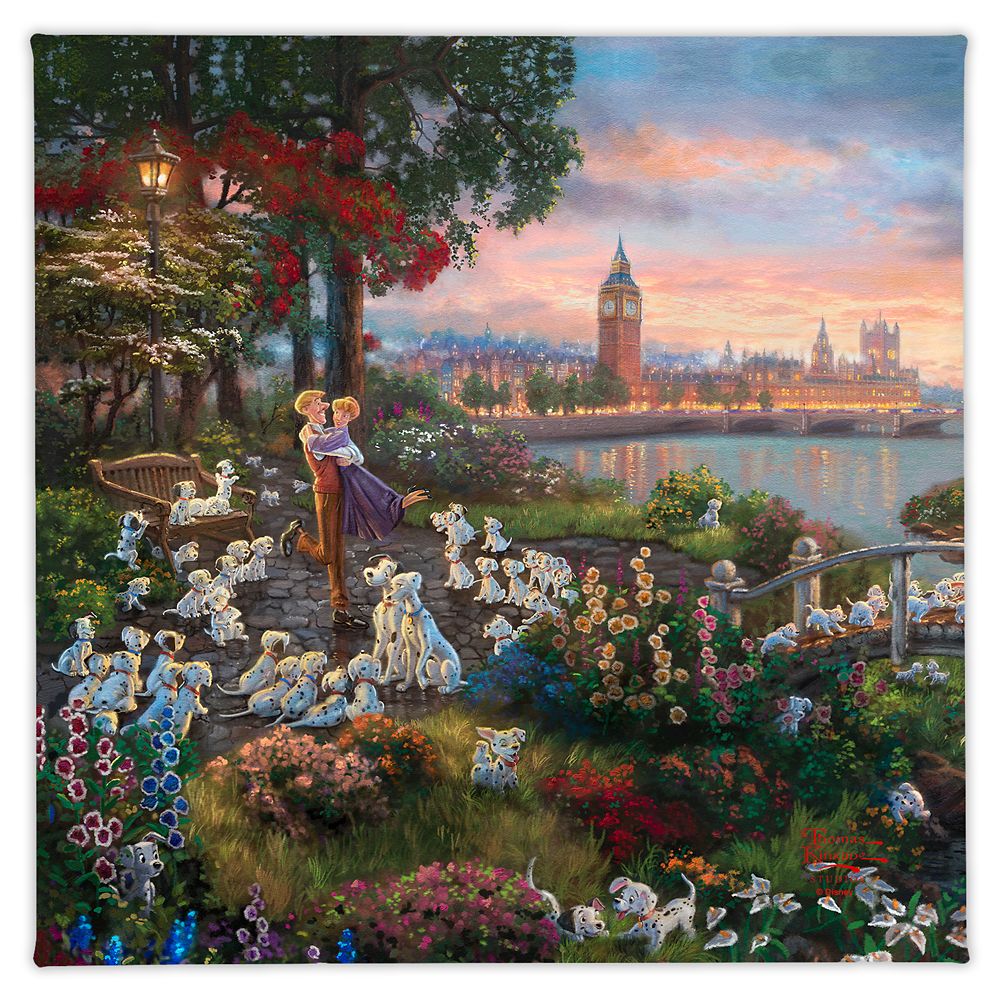 ''Disney 101 Dalmatians'' Gallery Wrapped Canvas by Thomas Kinkade Studios