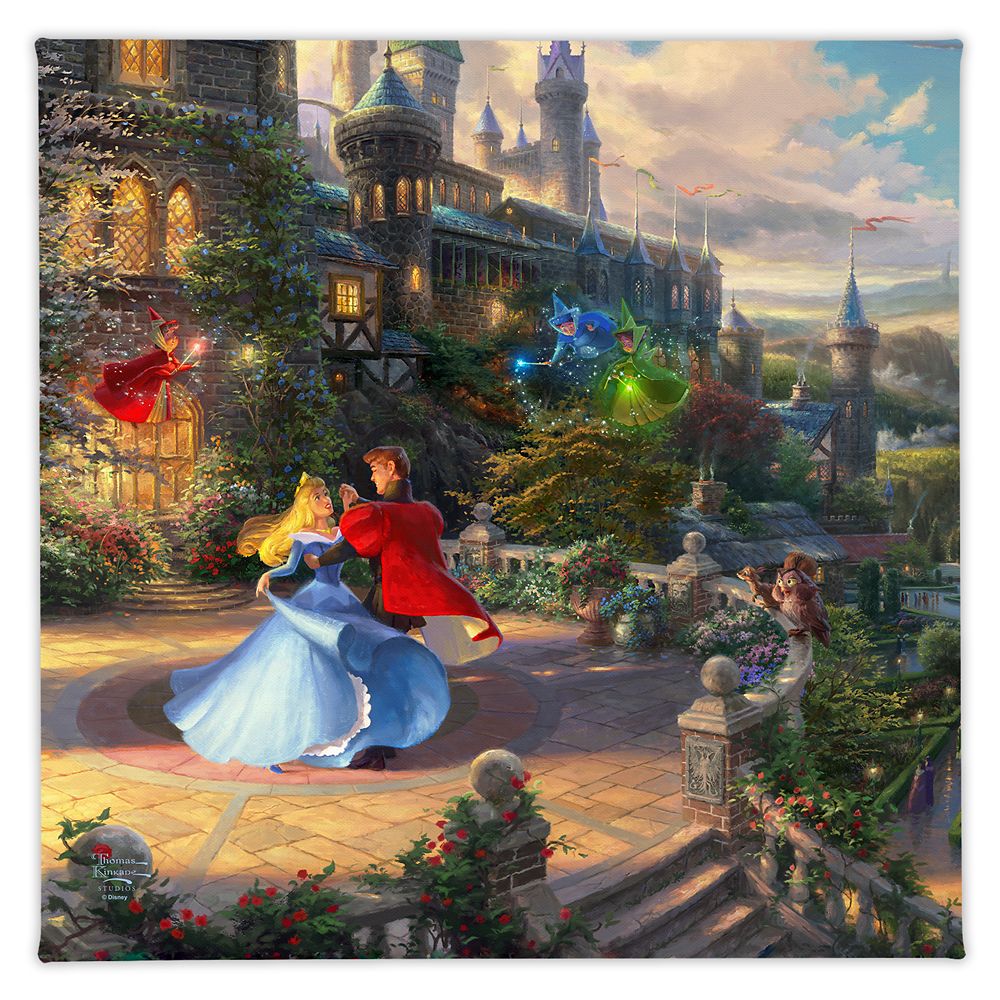 ''Sleeping Beauty Dancing in the Enchanted Light'' Gallery Wrapped Canvas  by Thomas Kinkade Studios | shopDisney