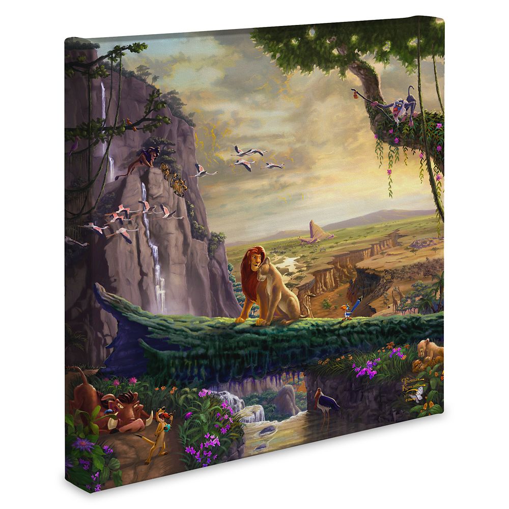 ''Lion King Return to Pride Rock'' Gallery Wrapped Canvas by Thomas Kinkade Studios