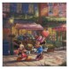 ''Mickey and Minnie Sweetheart Café'' Gallery Wrapped Canvas by Thomas Kinkade Studios