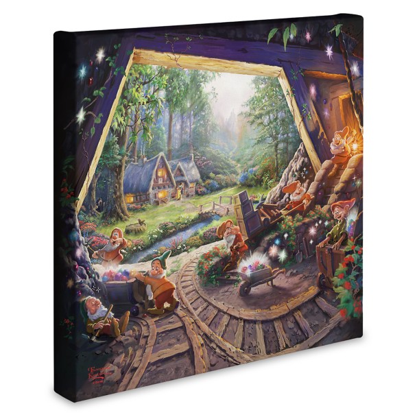 ''Snow White and the Seven Dwarfs'' Gallery Wrapped Canvas by Thomas Kinkade Studios