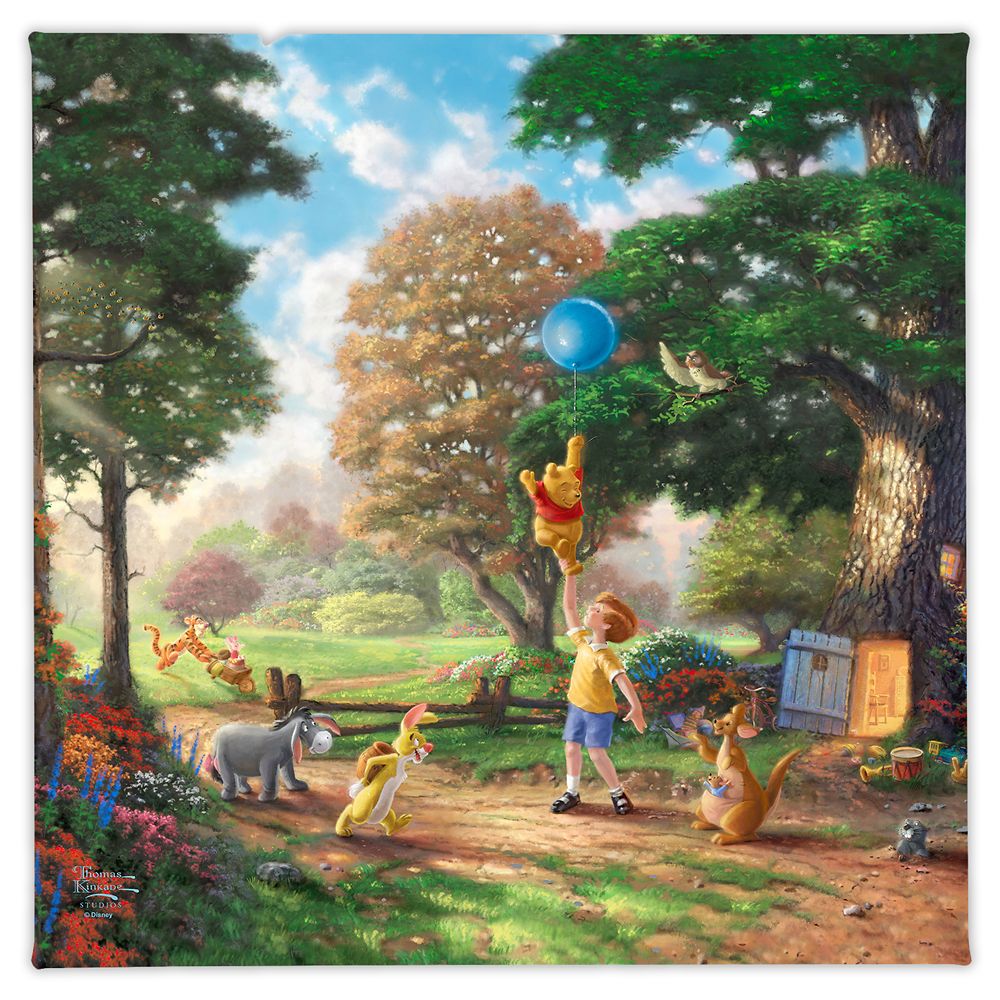 Winnie the Pooh II Gallery Wrapped Canvas by Thomas Kinkade Studios Official shopDisney