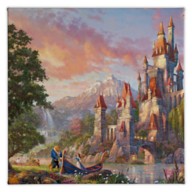 Beauty and the Beast Falling in Love'' Gallery Wrapped Canvas by Thomas  Kinkade