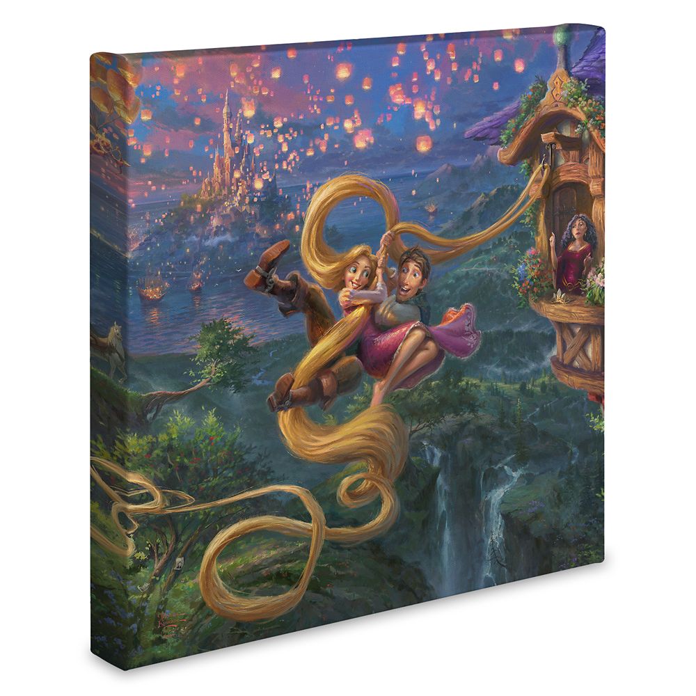 Tangled Up in Love Gallery Wrapped Canvas by Thomas Kinkade Studios Official shopDisney