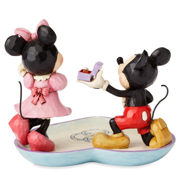 Mickey and Minnie Mouse Figure with Tray by Jim Shore