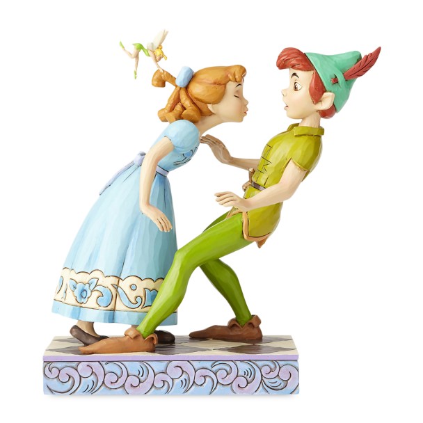 Peter Pan, Wendy & Tinker Bell ''An Unexpected Kiss'' Figure by Jim Shore