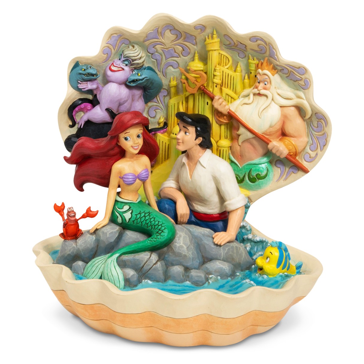 The Little Mermaid ''Seashell Scenario'' Figurine by Jim Shore