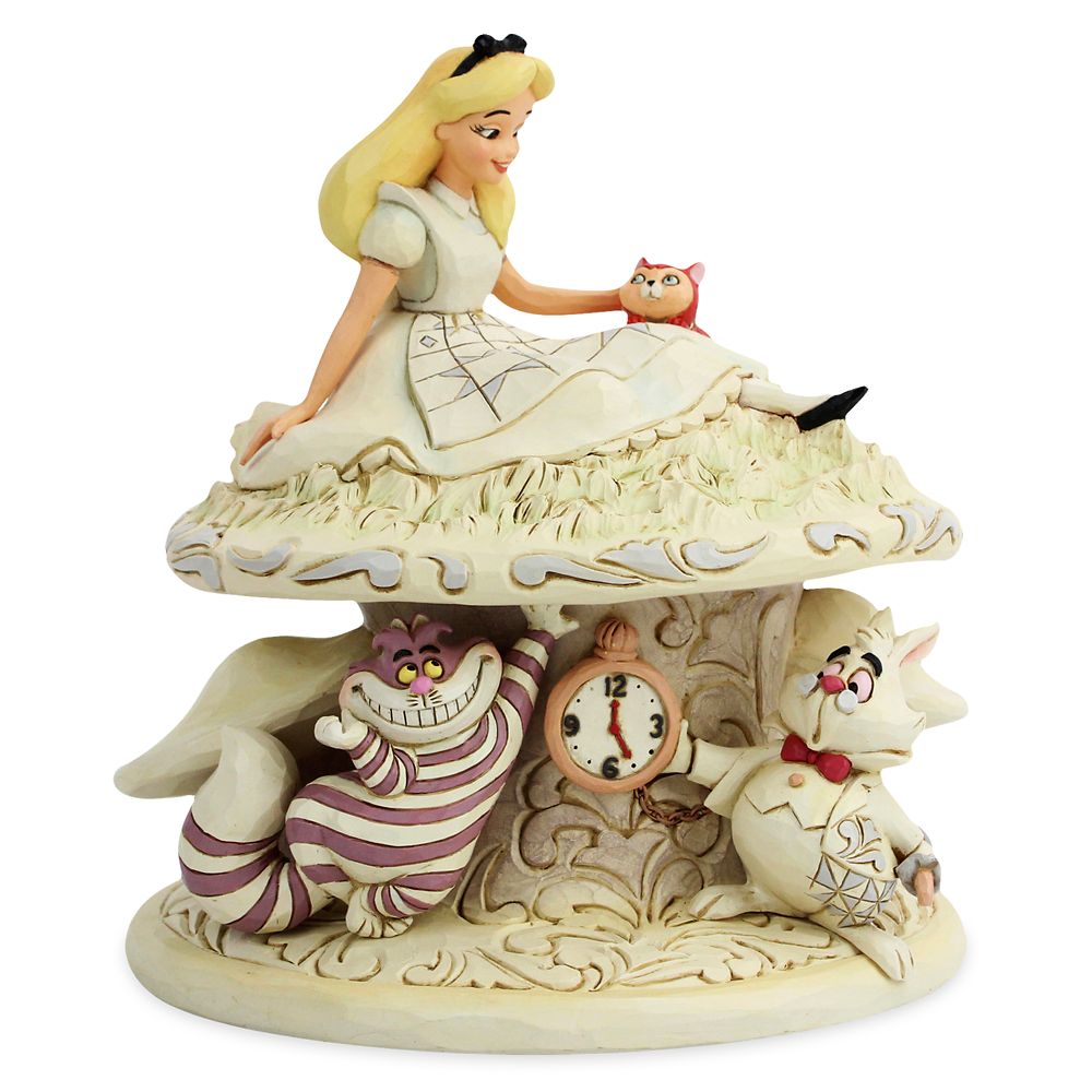 Alice in Wonderland Whimsy and Wonder White Woodland Figure by Jim Shore Official shopDisney