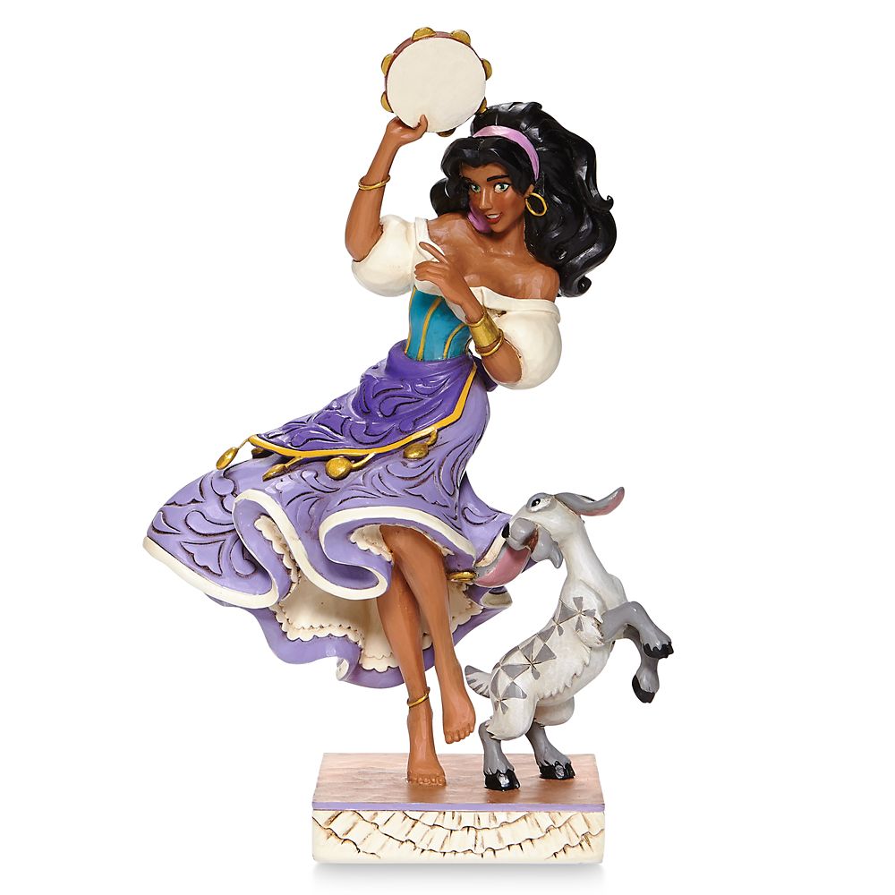 Esmeralda and Djali Twirling Tambourine-Player Figure by Jim Shore  The Hunchback of Notre Dame Official shopDisney