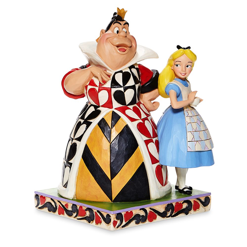 Alice and Queen of Hearts Chaos and Curiosity Figure by Jim Shore Alice in Wonderland Official shopDisney