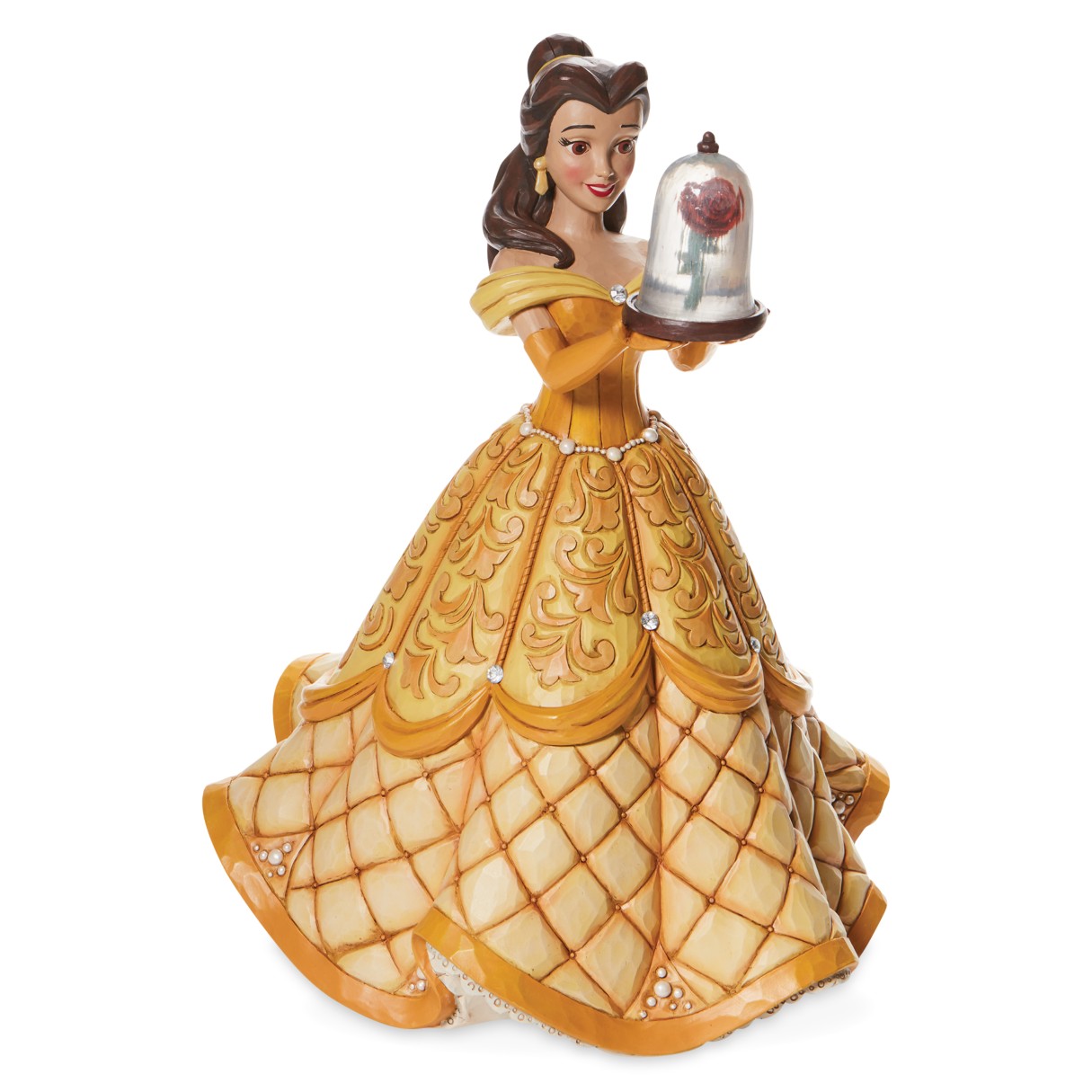 Belle ''A Rare Rose'' Deluxe Figure by Jim Shore – Beauty and the Beast