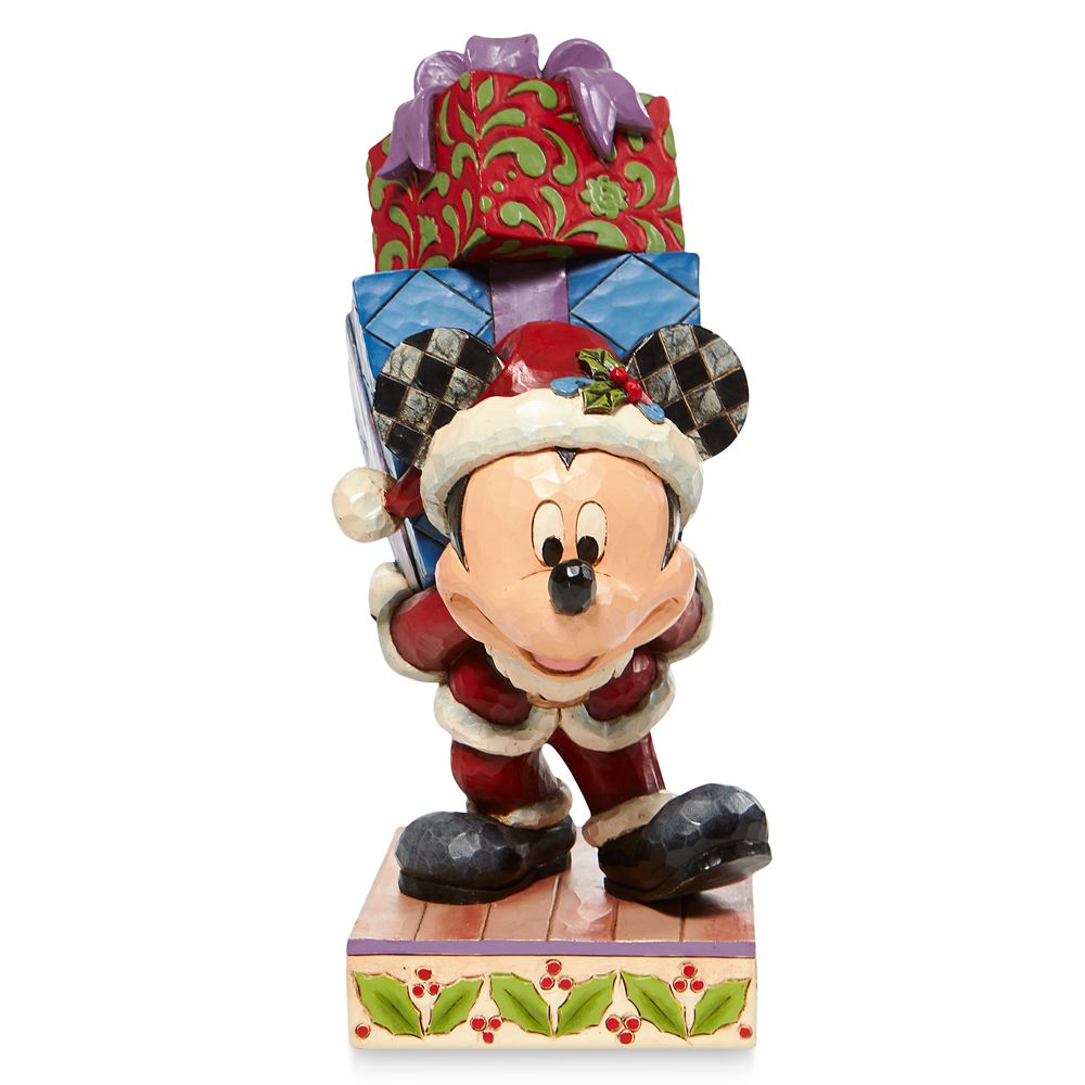 Santa Mickey Mouse ''Here Comes Old St. Nick'' Figure by Jim Shore