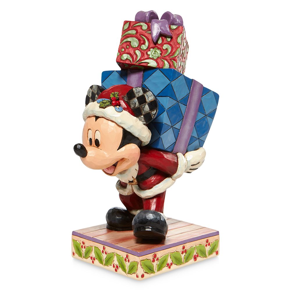 Santa Mickey Mouse ''Here Comes Old St. Nick'' Figure by Jim Shore