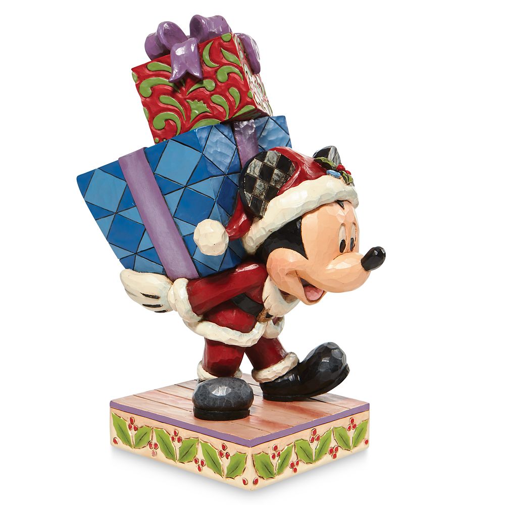 Santa Mickey Mouse ''Here Comes Old St. Nick'' Figure by Jim Shore