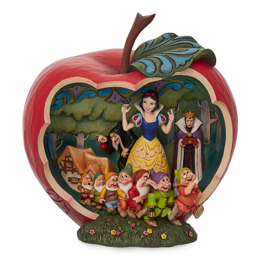 Snow White and the Seven Dwarfs Apple Scene Figure by Jim Shore is now available for purchase