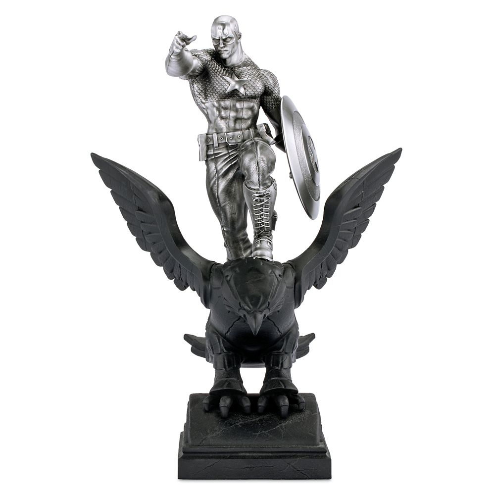 Captain America Resolute Pewter Figurine by Royal Selangor  Limited Edition Official shopDisney