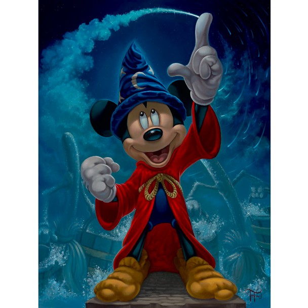 Sorcerer Mickey Mouse ''Casting Magic'' Canvas Artwork by Jared Franco –  Limited Edition