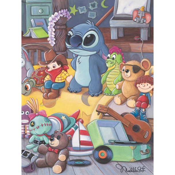Lilo & Stitch ''Lilo's Toys'' Canvas Artwork by Michelle St.Laurent – 24'' x 18'' – Limited Edition