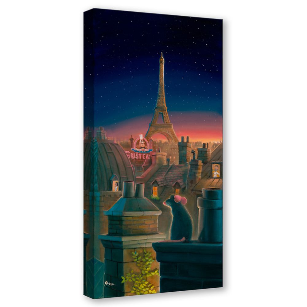Ratatouille ''A Taste of Paris'' Canvas Artwork by Rob Kaz – 30'' x 15'' – Limited Edition