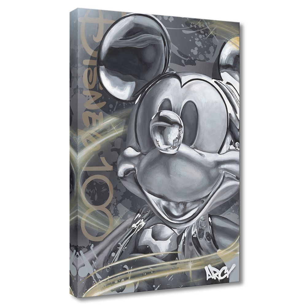 Mickey Mouse ''Celebrating 100 Years'' Canvas Artwork by ARCY – Disney100 – 30'' x 20'' – Limited Edition