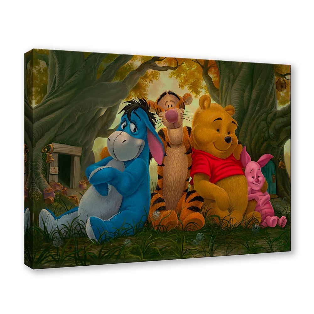 Winnie the Pooh and Pals ''Pooh and His Pals'' Canvas Artwork by Jared Franco – 24'' x 32'' – Limited Edition