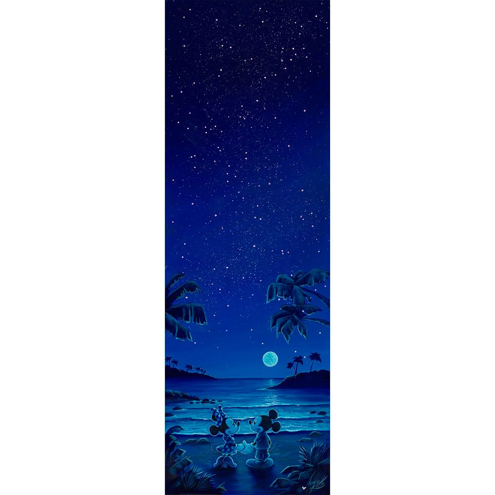 Mickey and Minnie Mouse ”Under the Stars” Canvas Artwork by Denyse Klette – Limited Edition is here now