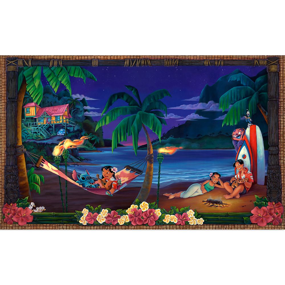 Lilo & Stitch ''Music in the Air'' Canvas Artwork by Denyse Klette – Limited Edition