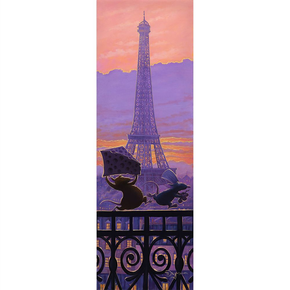 Ratatouille Race to the Kitchen Canvas Artwork by Tim Rogerson  Limited Edition Official shopDisney