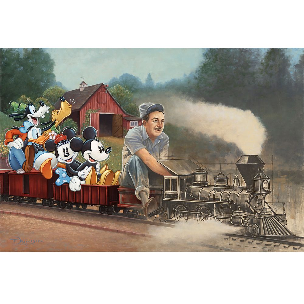 Walt Disney, Mickey Mouse and Friends ”The Engine of Imagination” Canvas Artwork by Tim Rogerson – 12” x 18” – Limited Edition was released today