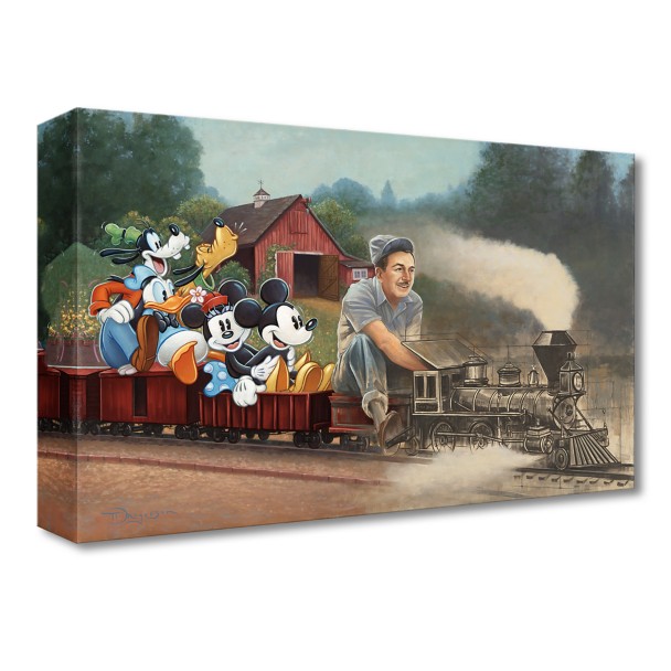 Walt Disney, Mickey Mouse and Friends ''The Engine of Imagination'' Canvas Artwork by Tim Rogerson – 12'' x 18'' – Limited Edition