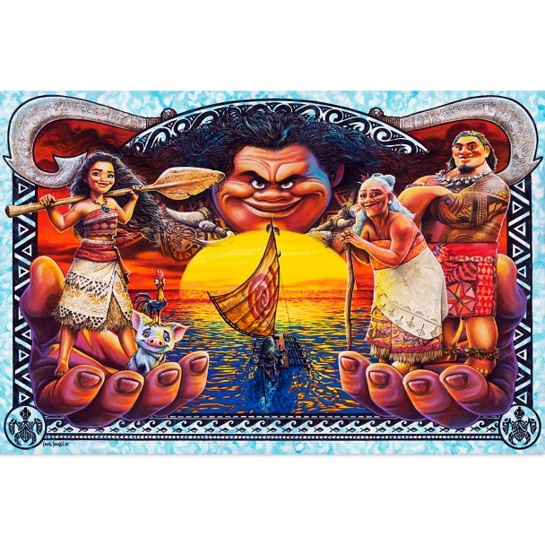 Moana ''Journey to the Horizon'' Canvas Artwork by Craig Skaggs – 12'' x 18'' – Limited Edition