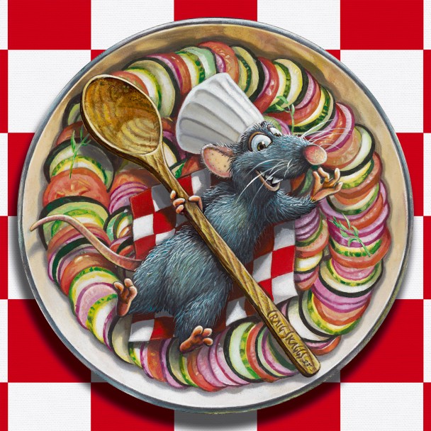 Ratatouille ''Little Chef'' Canvas Artwork by Craig Skaggs – Limited Edition