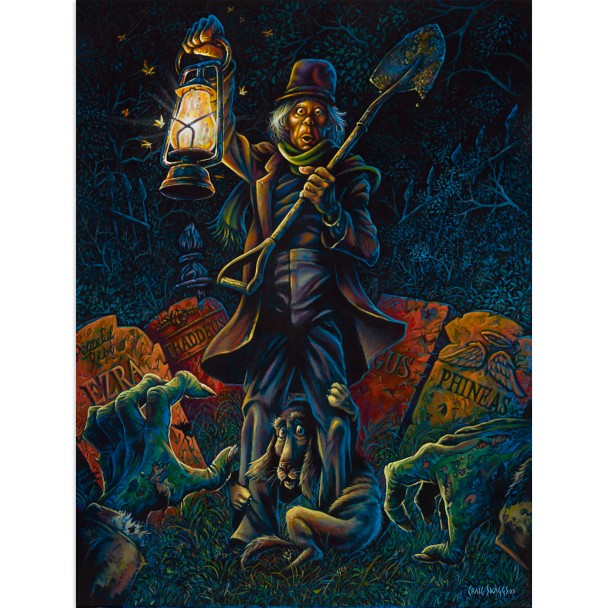 The Haunted Mansion ''The Caretaker'' Canvas Artwork by Craig Skaggs – 16'' x 12'' – Limited Edition