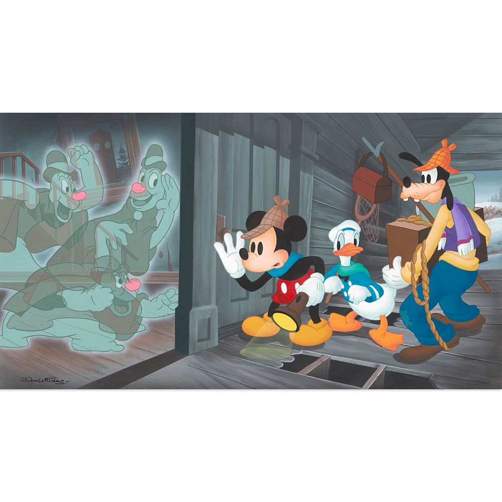 Mickey Mouse and Friends ”Lonesome Ghosts” Canvas Artwork by Don ”Ducky” Williams – Limited Edition released today