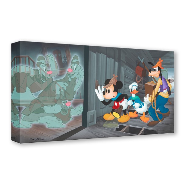 Mickey Mouse and Friends ''Lonesome Ghosts'' Canvas Artwork by Don ''Ducky'' Williams – Limited Edition