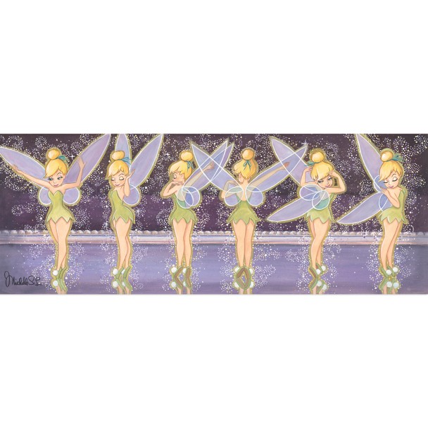 Tinker Bell ''Tink Twist'' Canvas Artwork by Michelle St.Laurent – Peter Pan – 9'' x 24'' – Limited Edition