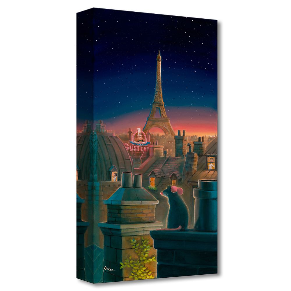 Ratatouille ''A Taste of Paris'' Canvas Artwork by Rob Kaz – 20'' x 10'' – Limited Edition