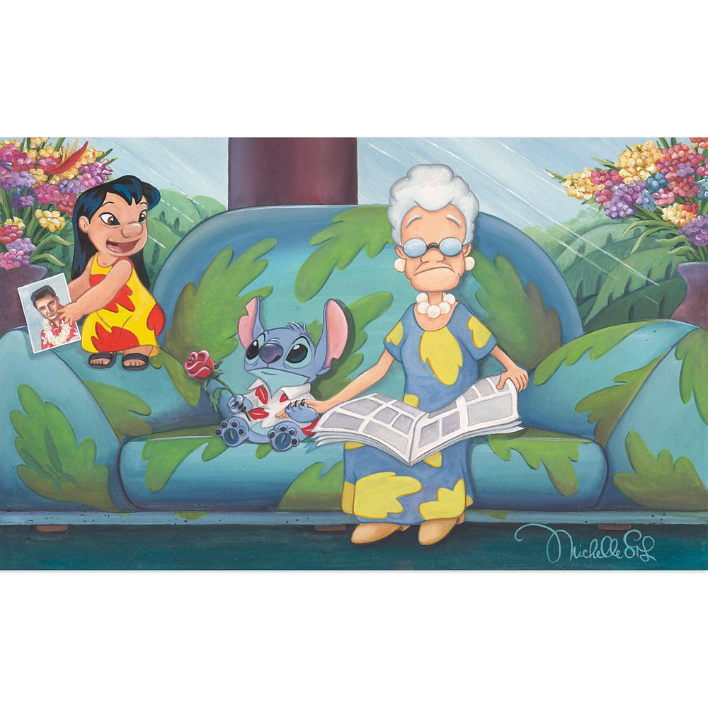 Lilo & Stitch Acts of Kindness Canvas Artwork by Michelle St.Laurent  Limited Edition Official shopDisney