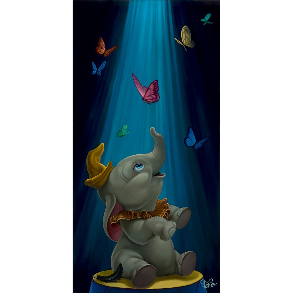 Dumbo Dream to Fly Canvas Artwork by Jared Franco  20 x 10  Limited Edition Official shopDisney