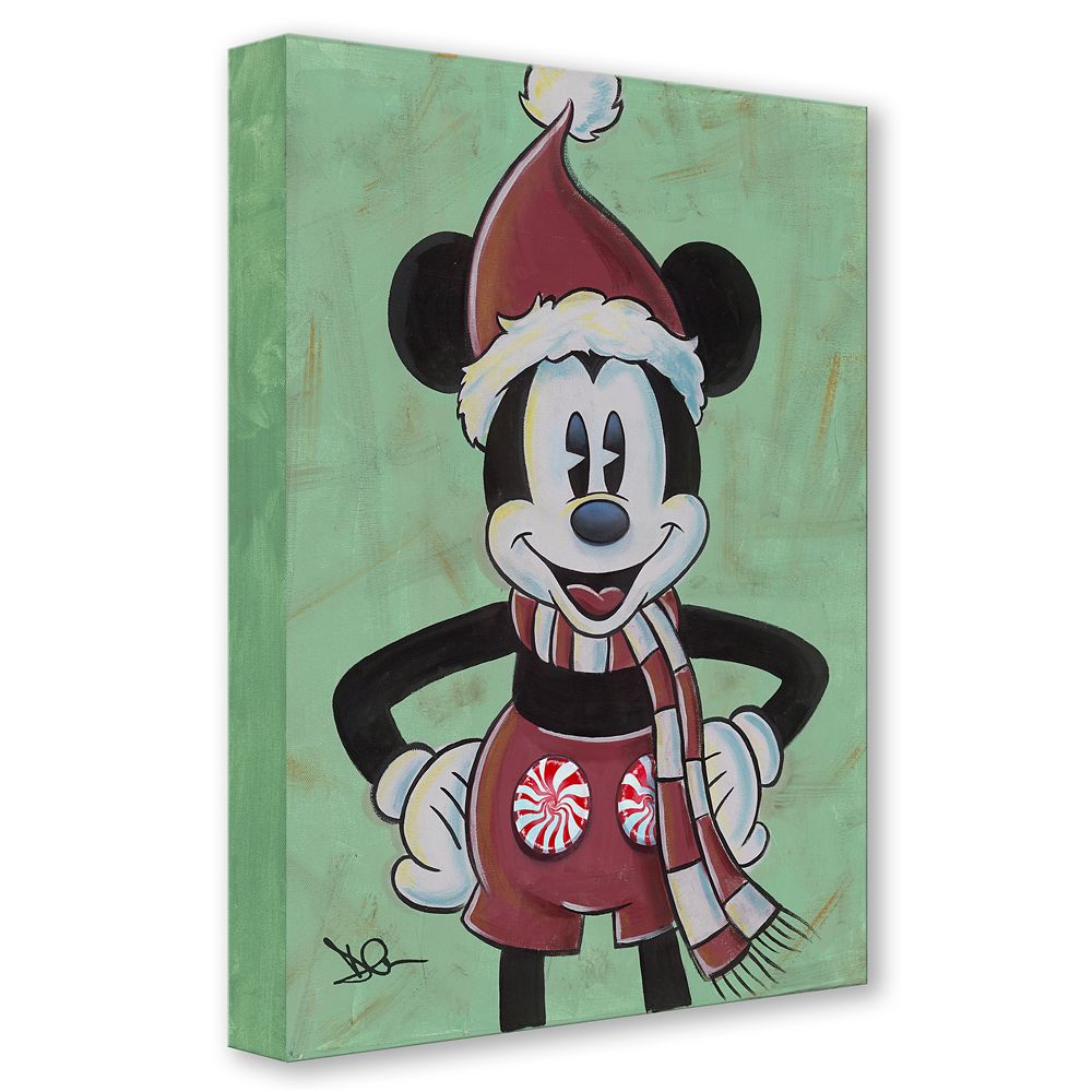 Mickey Mouse ''Peppermick'' Canvas Artwork by Dom Corona – Limited Edition
