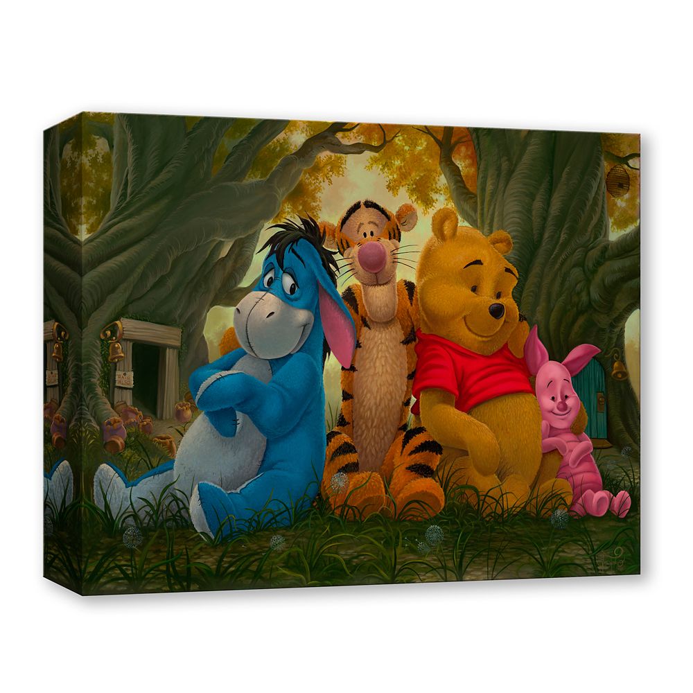 Winnie the Pooh and Pals ''Pooh and His Pals'' Canvas Artwork by Jared Franco – 12'' x 16'' – Limited Edition