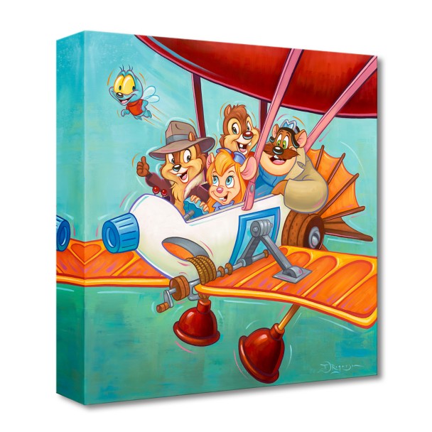 Chip 'n Dale Rescue Rangers ''The Ranger Plane'' Canvas Artwork by Tim Rogerson – Limited Edition
