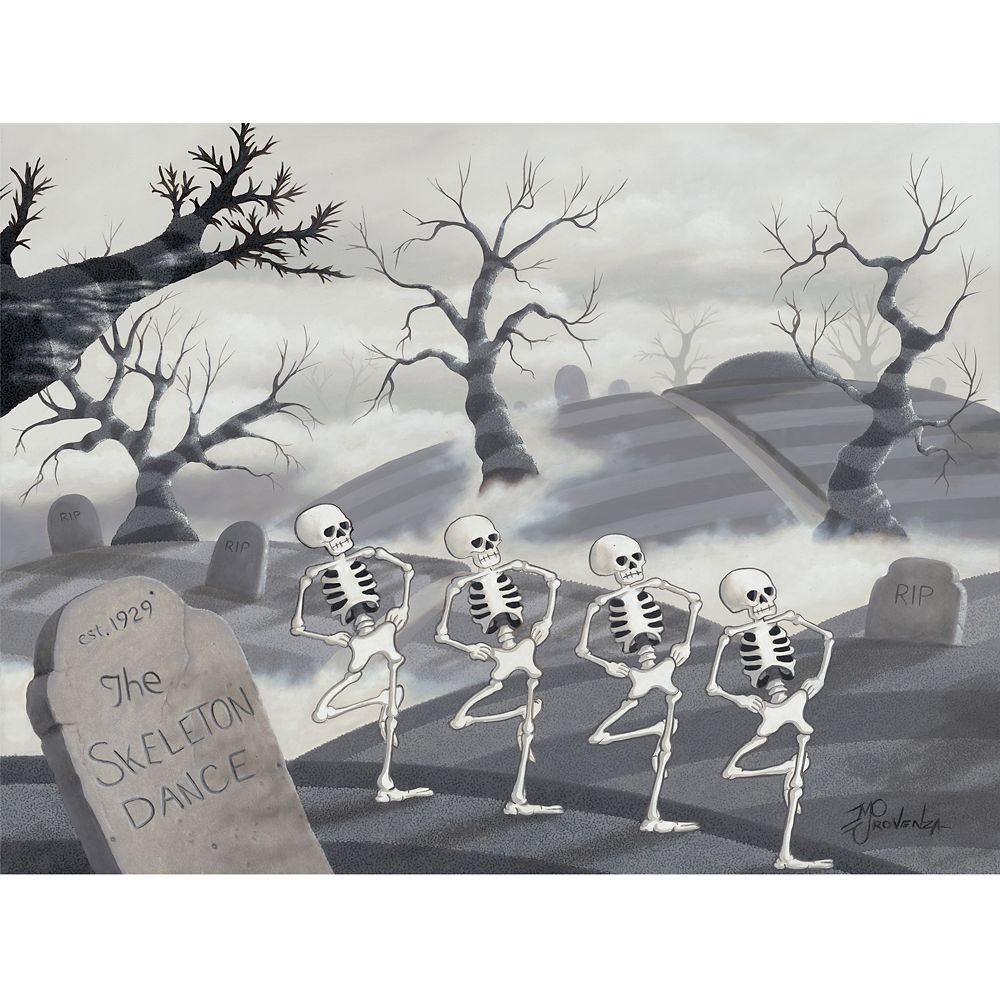 The Skeleton Dance Canvas Artwork by Michael Provenza  Limited Edition Official shopDisney