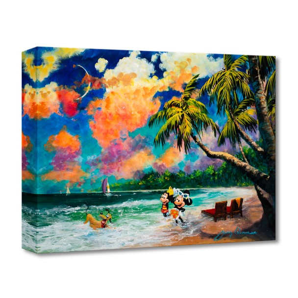 Mickey Mouse and Friends ''Together in Paradise'' Canvas Artwork by James Coleman – Limited Edition
