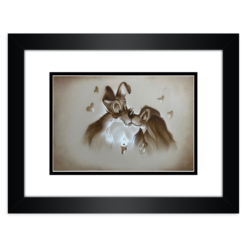 Lady and the Tramp ”In Love With My Lady” Framed Deluxe Print by Noah available online